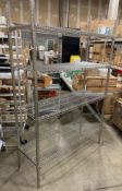 4 TIER METAL STORAGE RACK