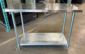 48" STAINLESS STEEL WORK TABLE