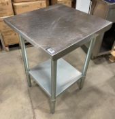 24" STAINLESS STEEL WORK TABLE