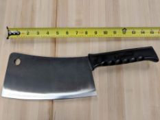 10" CLEAVER W/BLACK POLY HANDLE, OMCAN 10546 - NEW