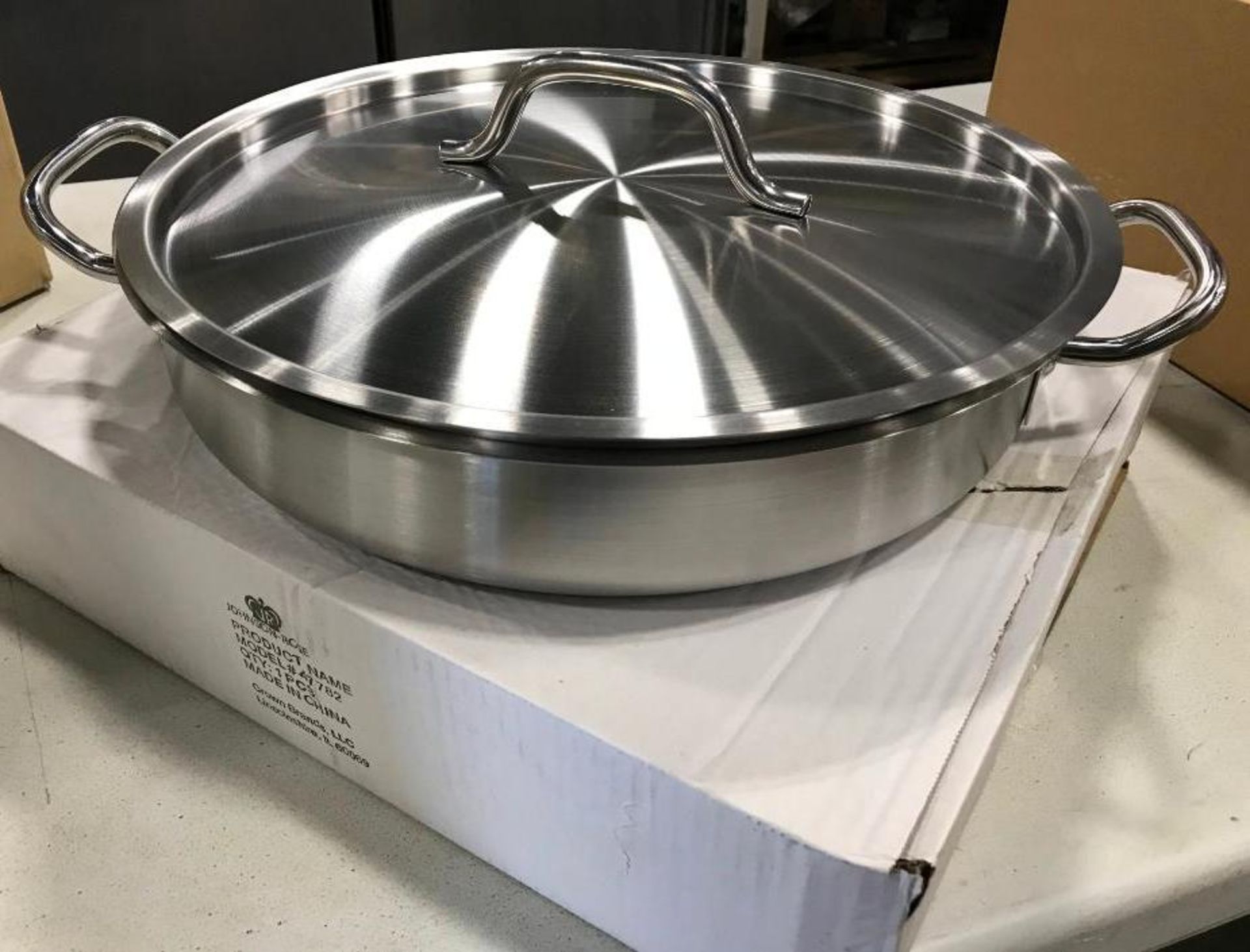 8QT HEAVY DUTY STAINLESS STEEL BRAZIER - JOHNSON ROSE 47782 - NEW