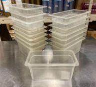 APPROX.(15) POLYCARBONATE 1/3 SIZE INSERTS