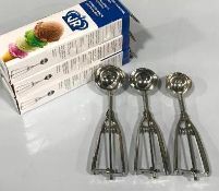 JOHNSON ROSE PORTION CONTROL SCOOPS - LOT OF 3 - NEW