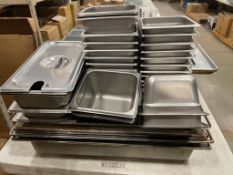 LOT OF ASSORTED STAINLESS STEEL INSERTS