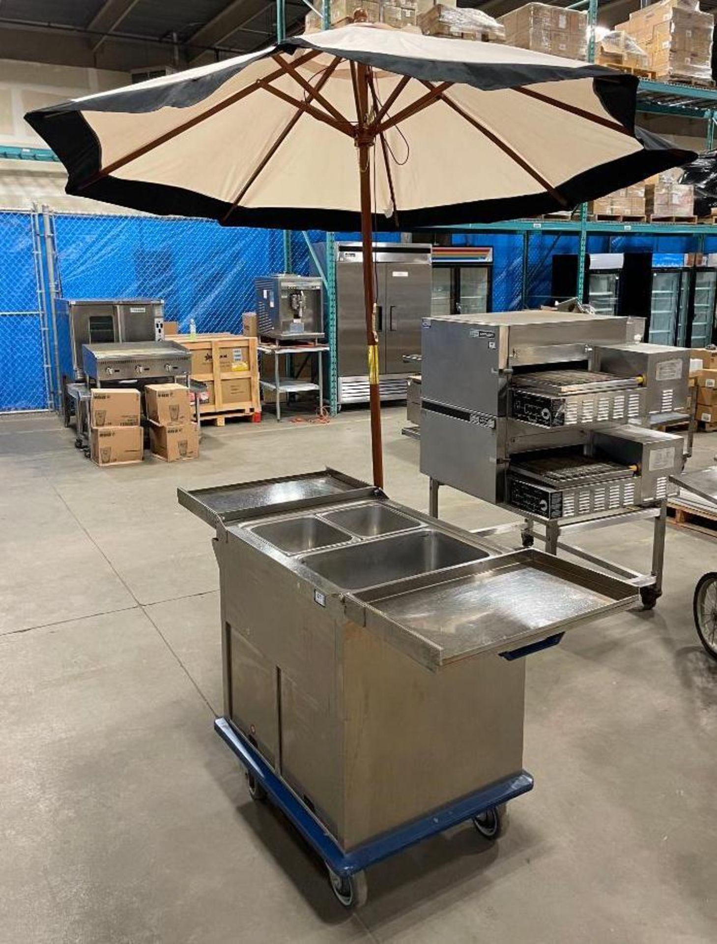 BURLODGE MOBILE HEATED FOOD CART