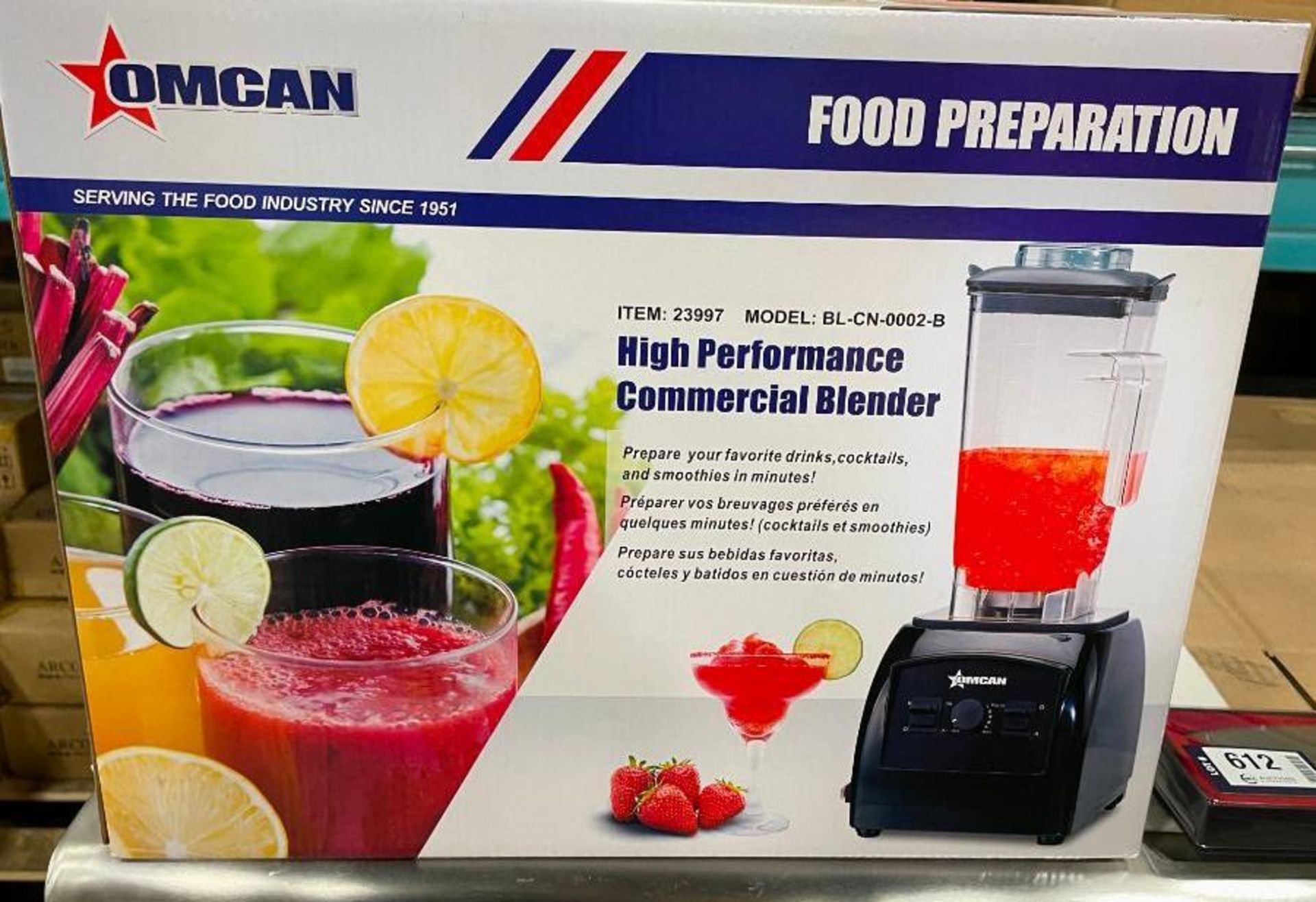 OMCAN 2HP COMMERCIAL BLENDER, OMCAN 23997 - NEW