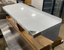 48" X 16" STAINLESS STEEL WALL SHELF - OMCAN 24410 - NEW