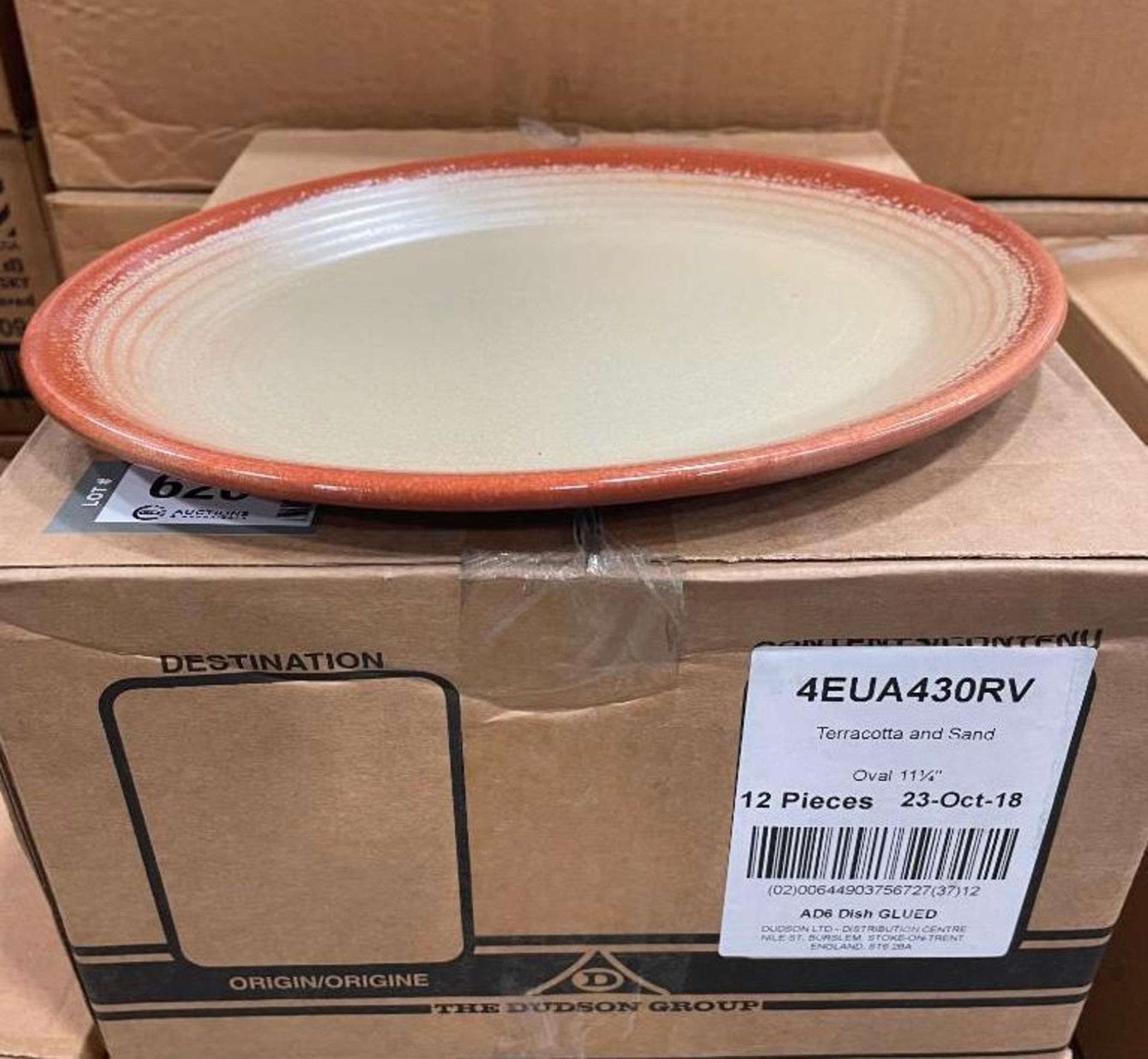 6 CASES OF DUDSON TERRACOTTA & SAND 11 1/4" OVAL PLATE - 12/CASE, MADE IN ENGLAND - Image 3 of 5