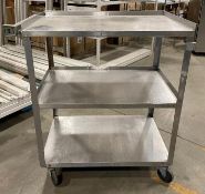 LAKESIDE 322 STAINLESS STEEL UTILITY CART 18" X 27" - 300 LB CAPACITY