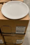 2 CASES OF DUDSON CLASSIC 8" PLATES - 24/CASE, MADE IN ENGLAND