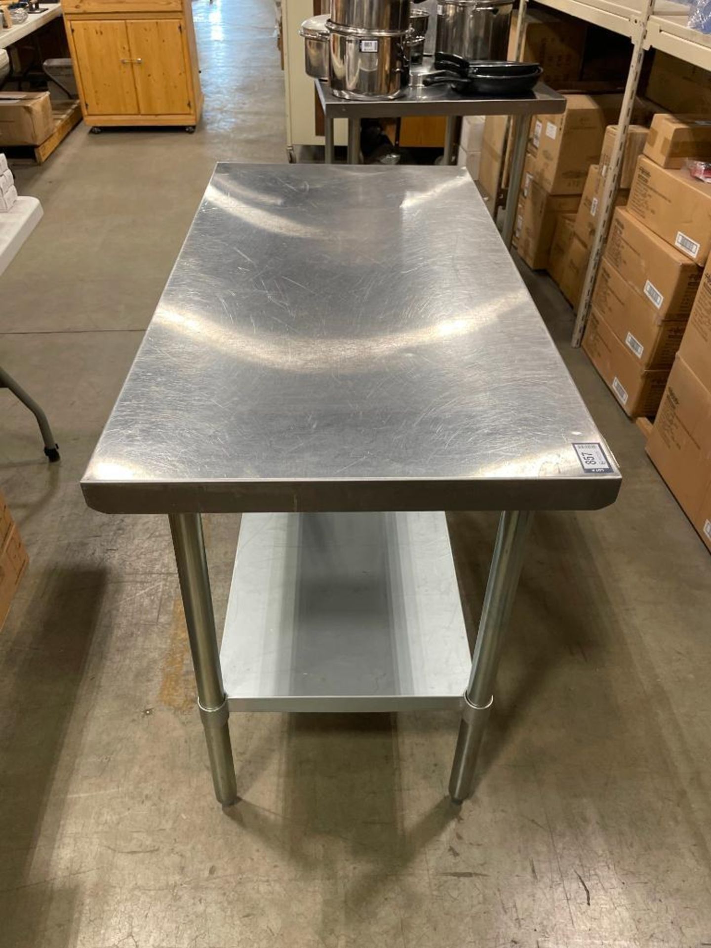 48" X 24" STAINLESS STEEL WORK TABLE - Image 3 of 5