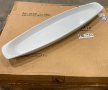 ARCOROC CAPITALE CANOE PLATES - LOT OF 12 - NEW