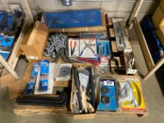 Pallet of Asst. OTC Parts including VBelt Pulling Attachment, Chains, Camshaft Positioning Tool, etc