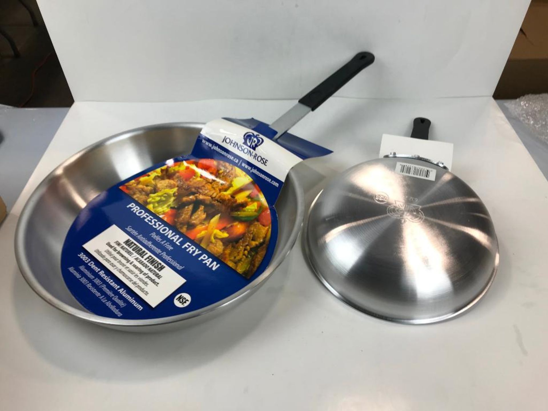 12" & 8" ALUMINUM FRY PAN W/NON-SLIP HEAT RESISTANT HANDLE - JR 63232, 63228 - NEW - Image 4 of 5