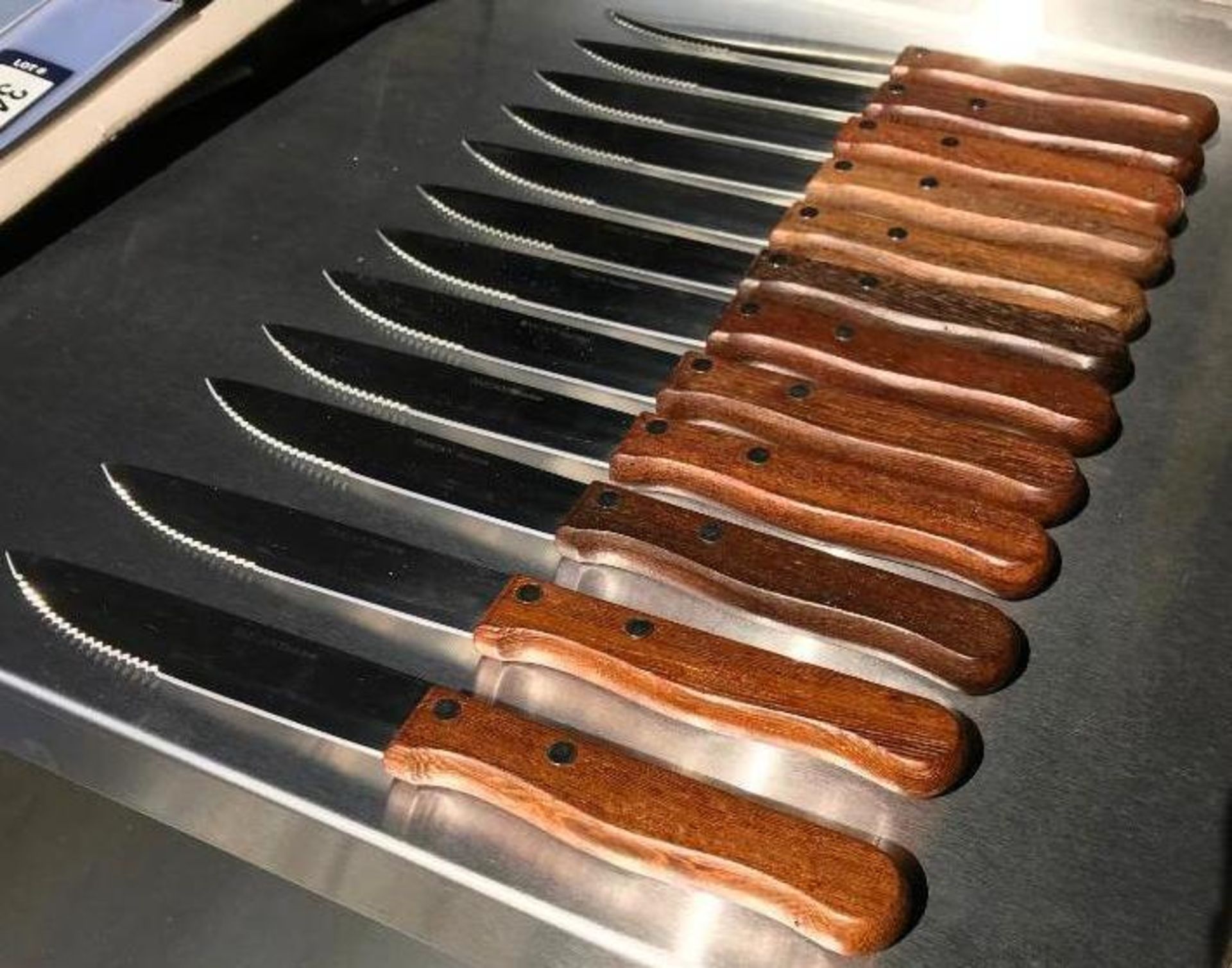 STEAK KNIVES, WOOD HANDLE, POINTED TIP - LOT OF 12 - Image 2 of 8