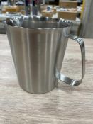 1500ML HEAVY DUTY STAINLESS GRADUATED MEASURE - NEW