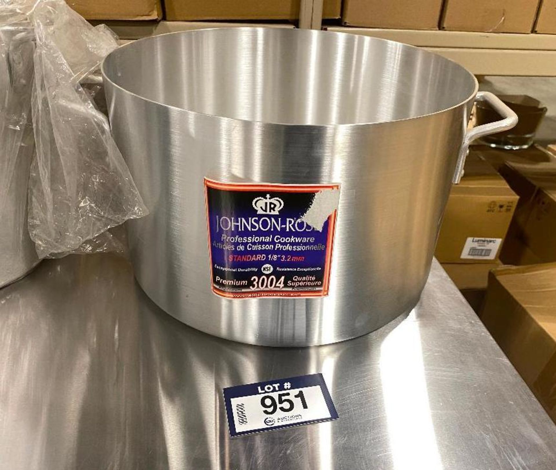 34QT PREMIUM ALUMINUM SAUCE POT, JOHNSON ROSE 65634 - NEW - Image 6 of 6