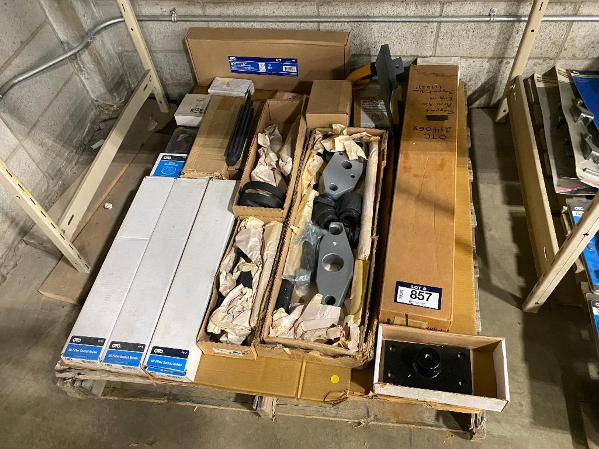 Pallet of Asst. OTC Parts including Support Arms, Oil Filter Socket Holders, Spring Tool, etc. - Image 2 of 2