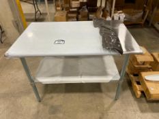 WORKTABLE S/S 30"X48X"34" & UNDERSHELF, 120-WTG3048418