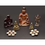 A COLLECTION OF SMALL BUDDHAS AND CARVINGS, QING DYNASTY, 18TH /19TH CENTURY AND LATER