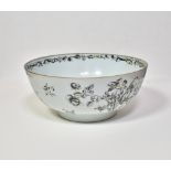 A RARE CHINESE EXPORT GRISAILLE-DECORATED ‘SWEDISH BANK NOTE’ PUNCHBOWL, QIANLONG PERIOD, CIRCA 1762