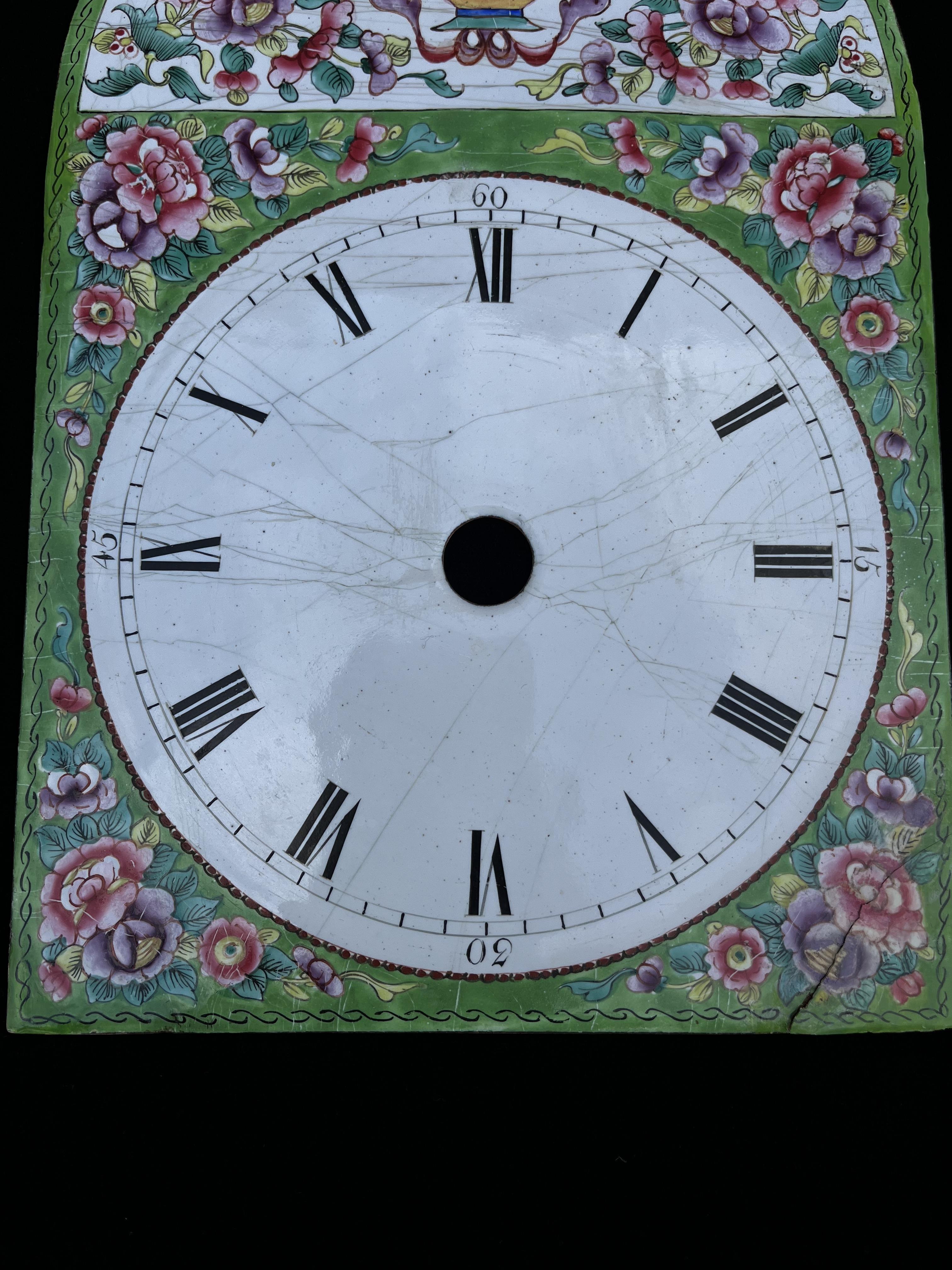 A RARE CANTON ENAMEL CLOCK FACE, QING DYNASTY, LATE 18TH/EARLY 19TH CENTURY - Image 3 of 11