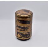 A JAPANESE LACQUER THREE-TIERED FOOD CONTAINER (JUBAKO), EDO PERIOD, 17TH CENTURY