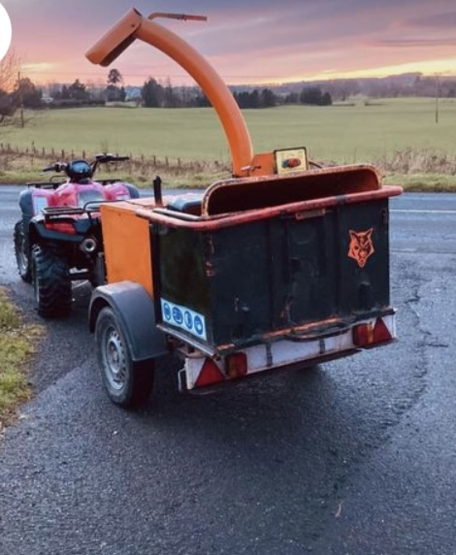 TIMBERWOLF DIESEL WOOD CHIPPER TW 150 DHB LOCATION NORTHERN IRELAND. - Image 2 of 5