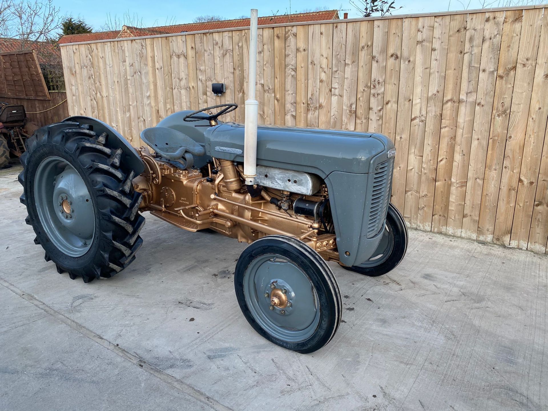 FERGUSON GOLD BELLY VINTAGE TRACTOR - Image 7 of 8