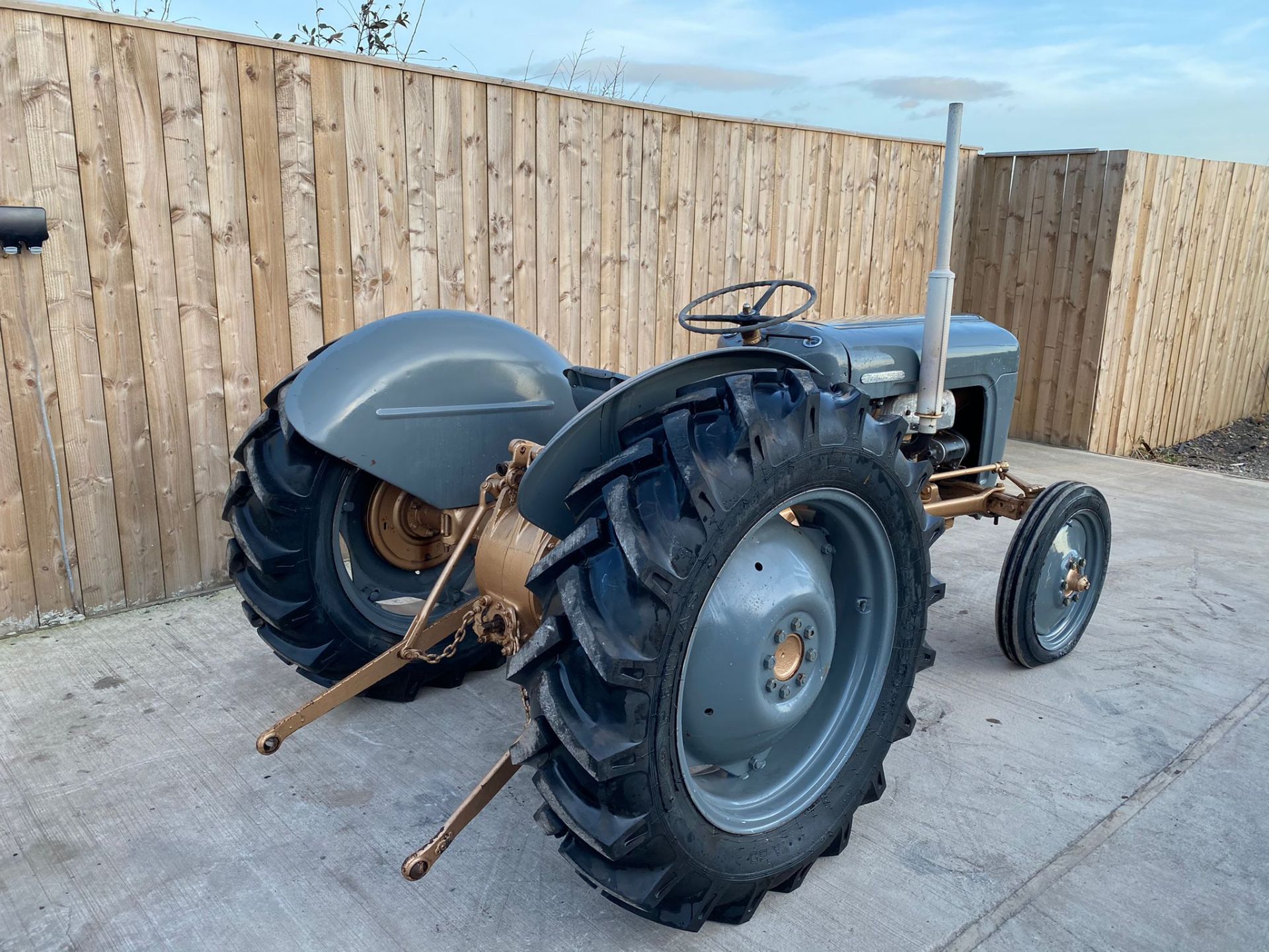 FERGUSON GOLD BELLY VINTAGE TRACTOR - Image 3 of 8