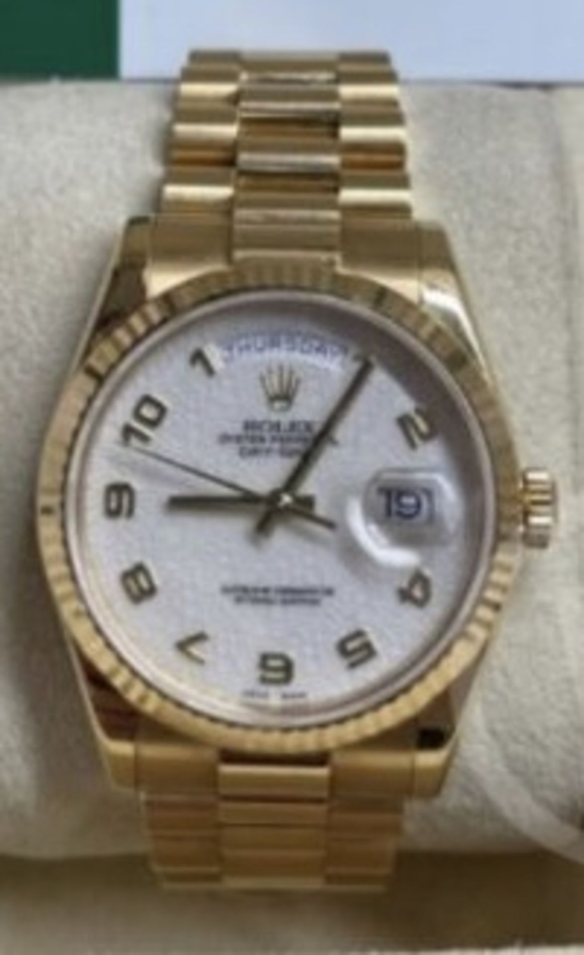 ROLEX DAY DATE 36MM C/W BOX & PAPERS - Image 4 of 5