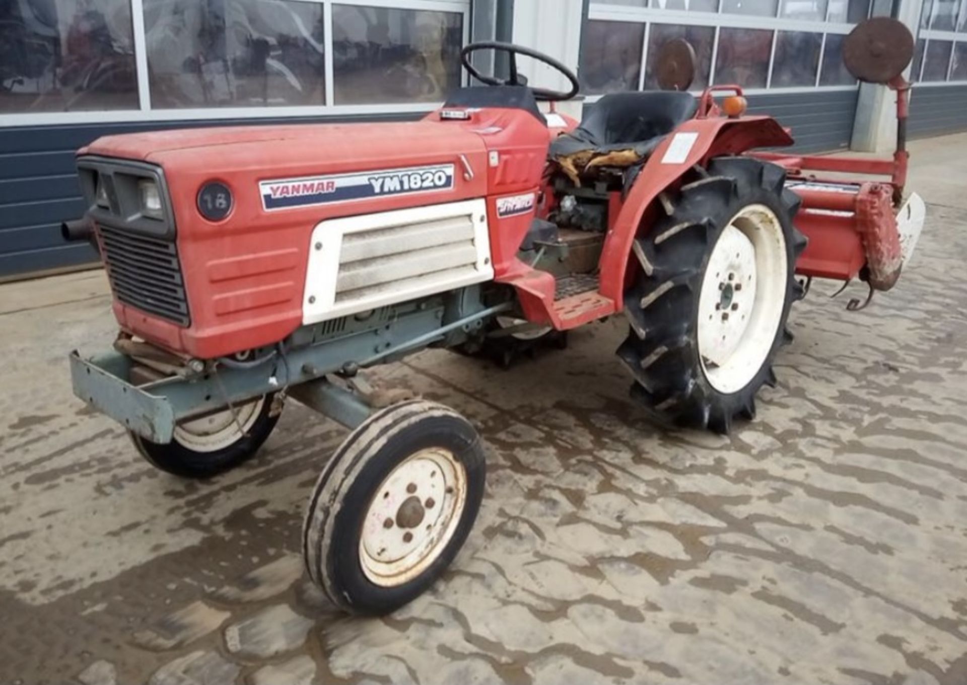 YANMAR YM1820 COMPACT TRACTOR & ROTOVATOR - Image 2 of 6