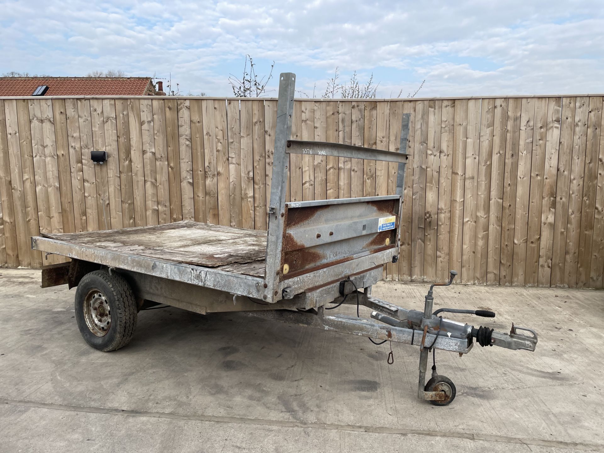 CONWAY TIPPING SINGLE AXLE TRAILER LOCATED IN NORTH YORKSHIRE. - Image 4 of 5