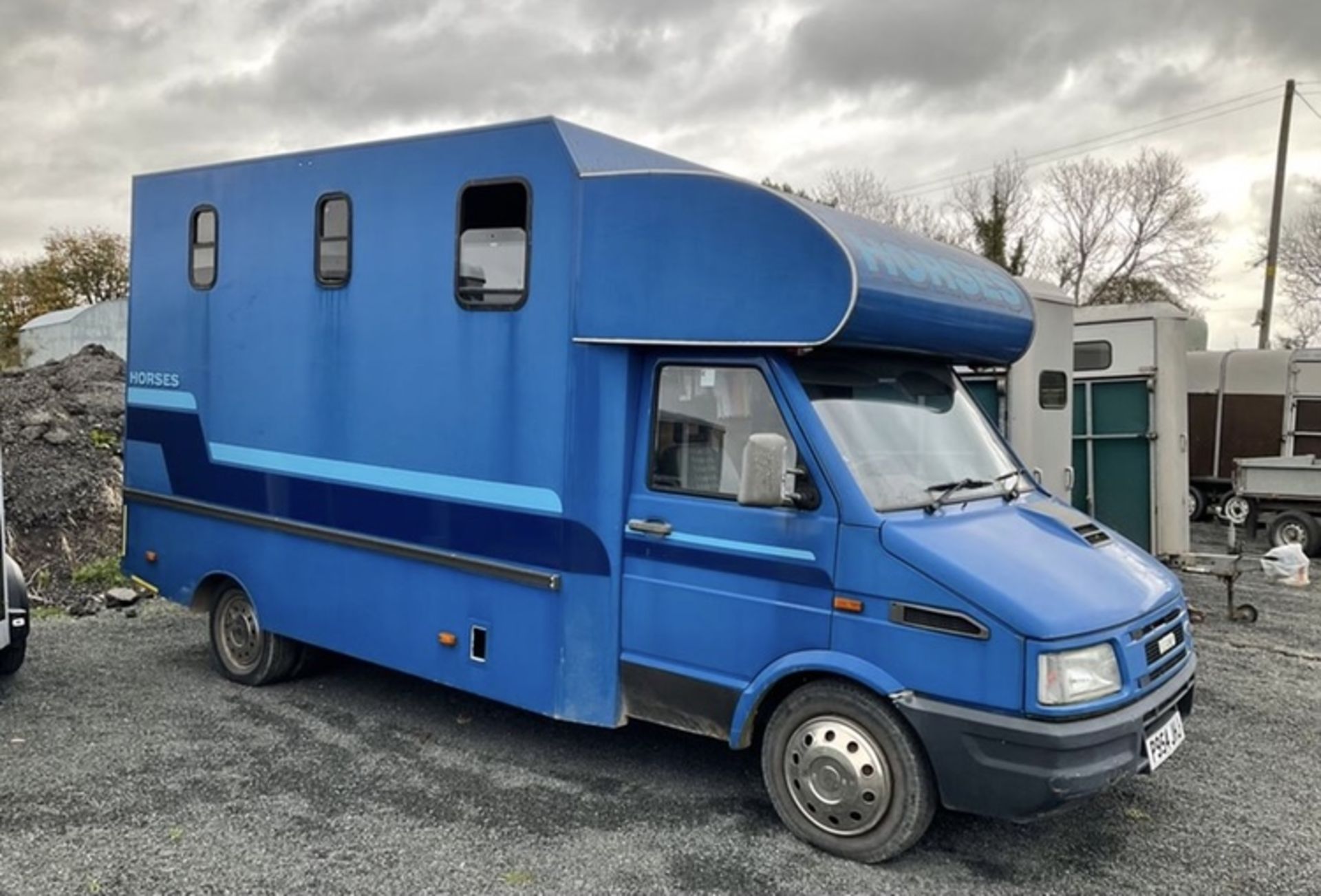 HORSEBOX TWO STALL IVECO .GROOMS AREA AND SIDE RAMP.STARTS RUNS AND DRIVES .LOCATED IN NORTHERN