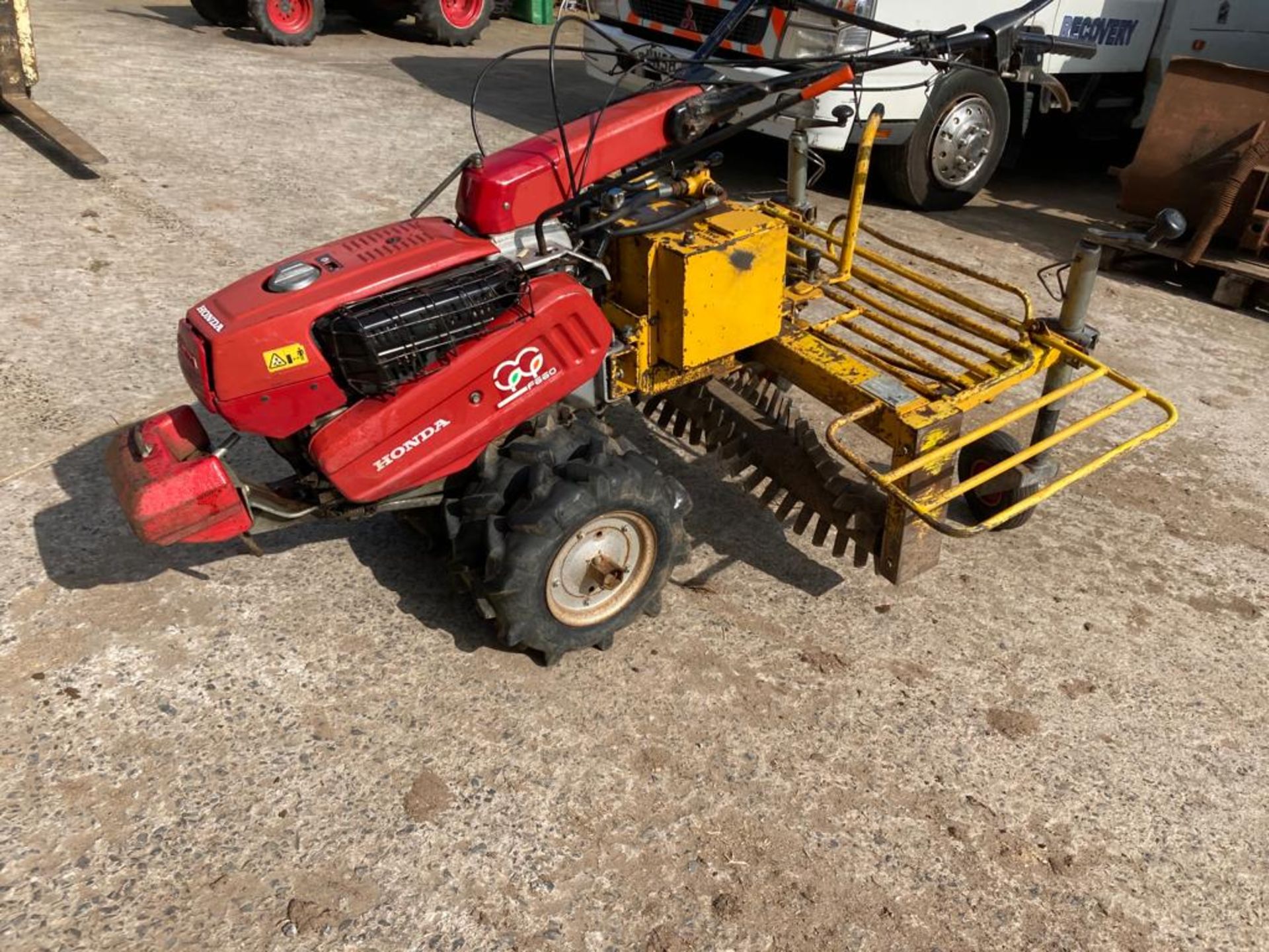 BLEC HONDA PEDESTRIAN STONE RAKE LOCATION NORTHERN IRELAND.