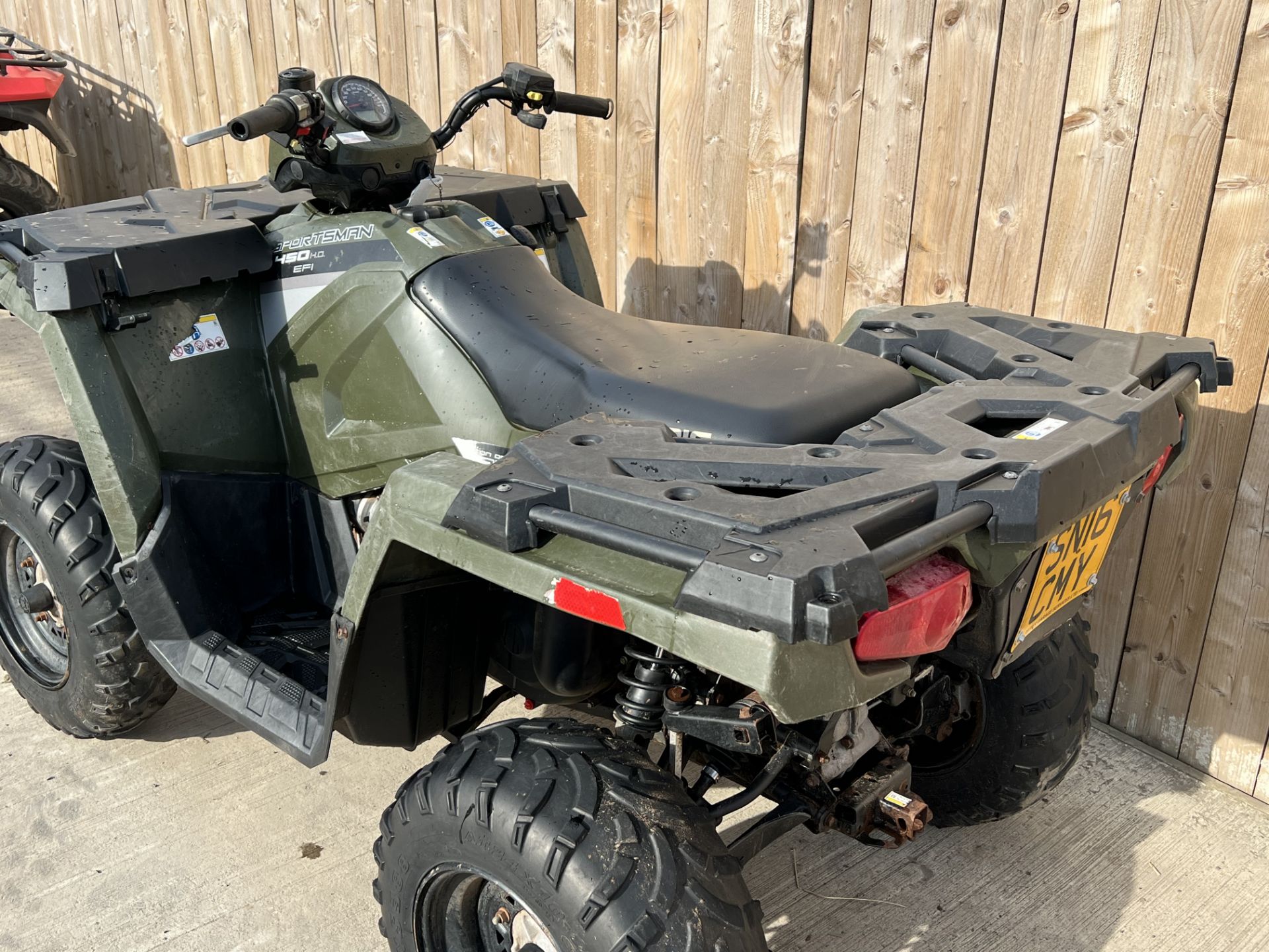 2016 POLARIS 450 SPORTSMAN 4X4 FARM QUAD ROAD REGISTERED 4X4.LOCATION NORTH YORKSHIRE. - Image 5 of 5