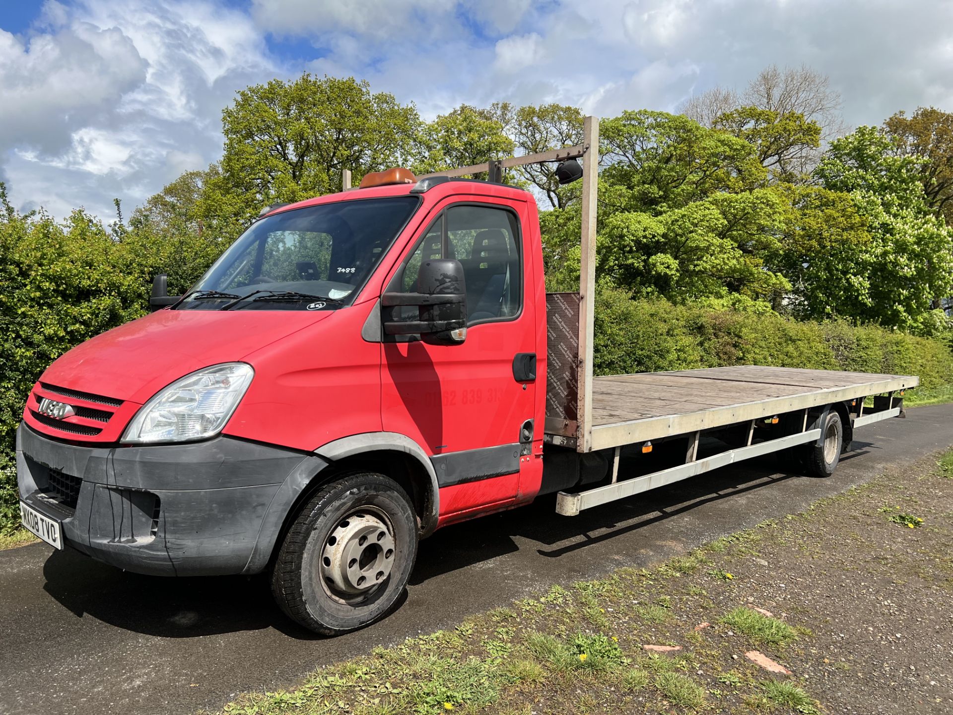 2008 IVECO DAILY 65C18 8M FLAT BED PICK UP TRUCK STARTS RUNS & DRIVES  8M FLATBED ALUMINIUM BODY - Image 5 of 5