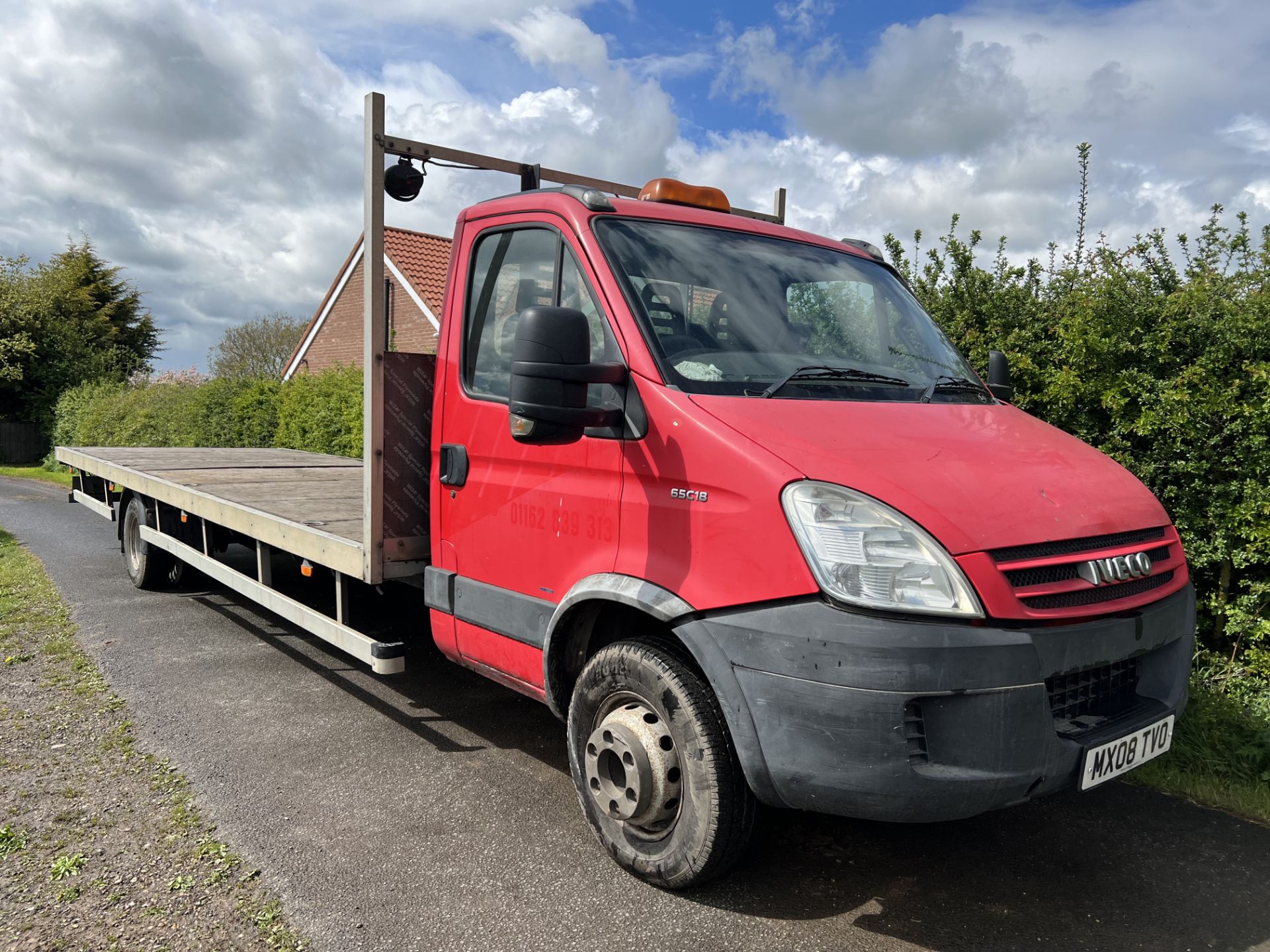 2008 IVECO DAILY 65C18 8M FLAT BED PICK UP TRUCK STARTS RUNS & DRIVES  8M FLATBED ALUMINIUM BODY - Image 3 of 5