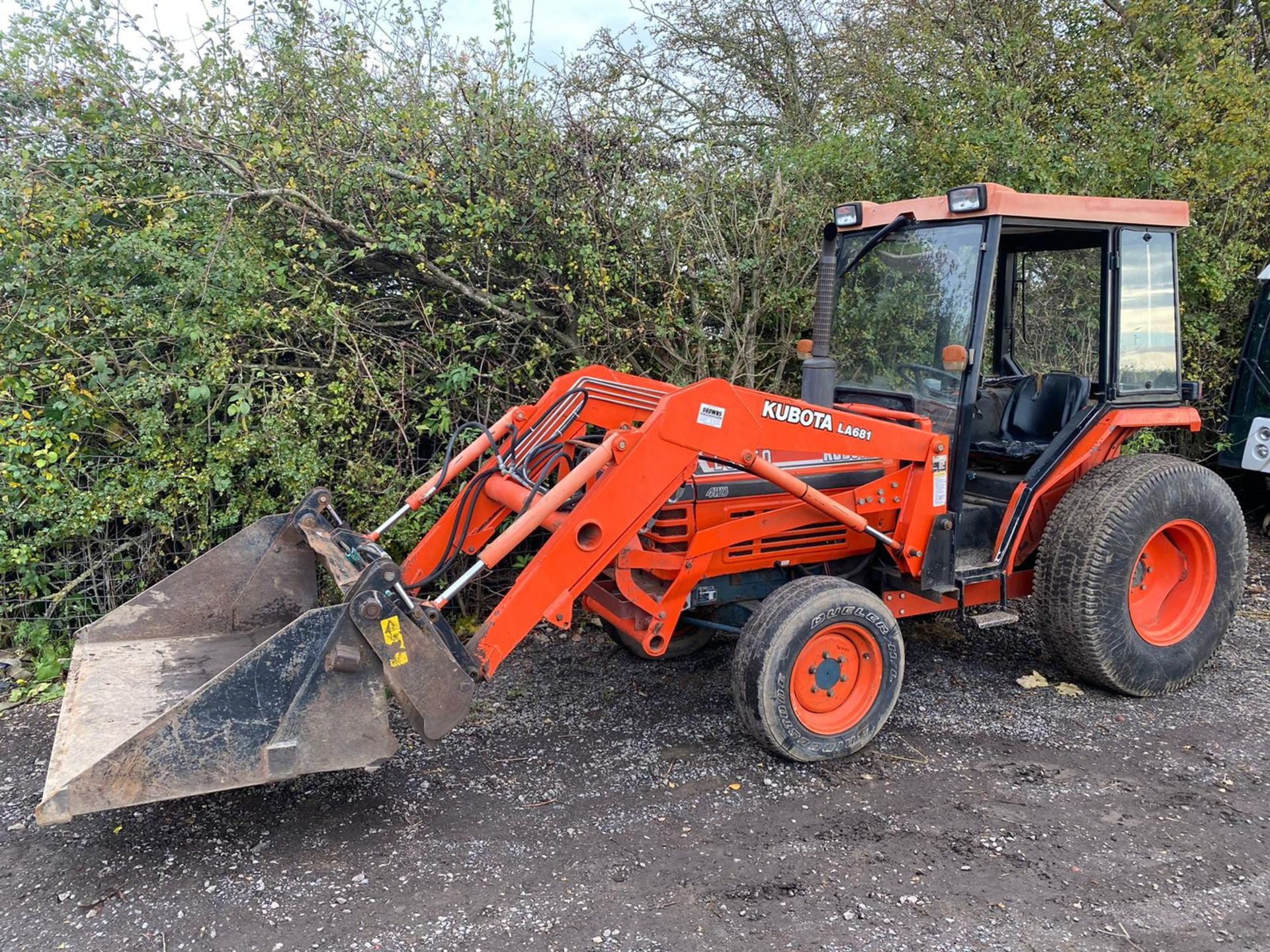 KUBOTA TRACTOR WITH LOADER LOCATED IN SCOTLAND.