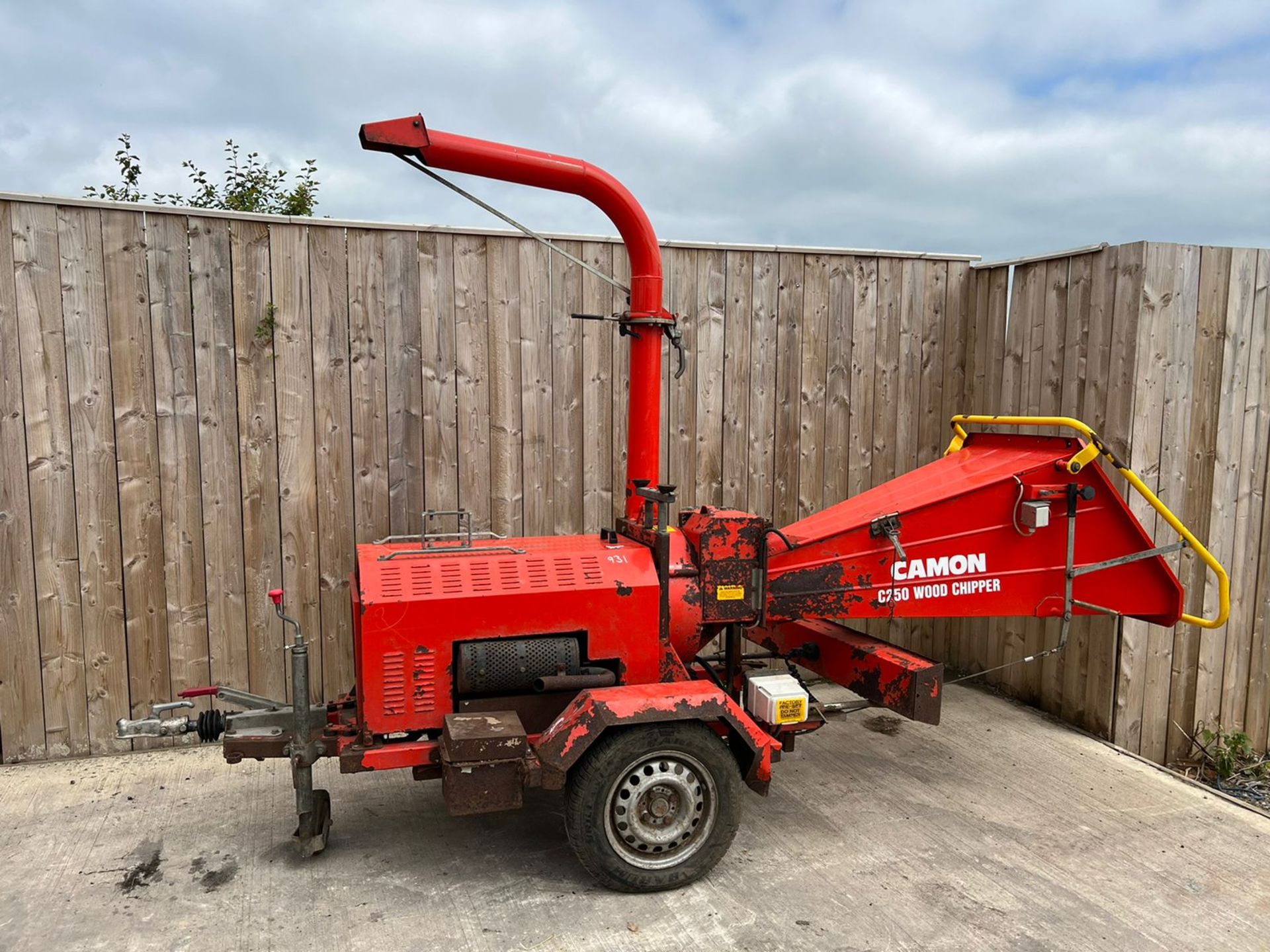 CAMON DIESEL WOOD CHIPPER LOCATION NORTH YORKSHIRE.