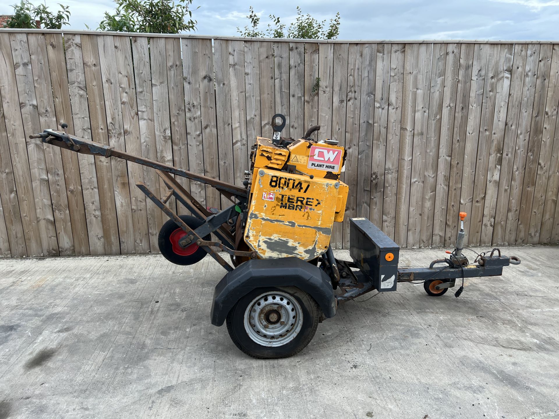 2015 TEREX MBR71 PEDESTRIAN DIESEL ROLLER & TRAILER *LOCATION NORTH YORKSHIRE* - Image 3 of 3