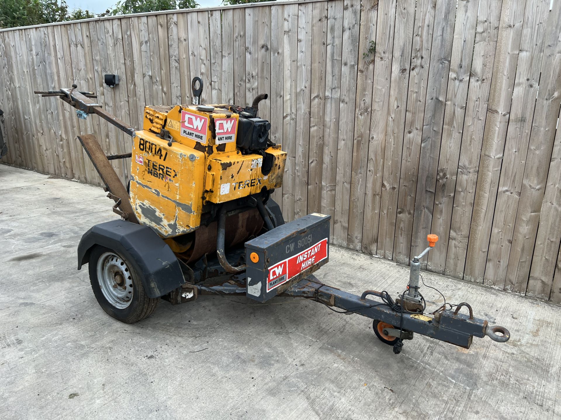 2015 TEREX MBR71 PEDESTRIAN DIESEL ROLLER & TRAILER *LOCATION NORTH YORKSHIRE*