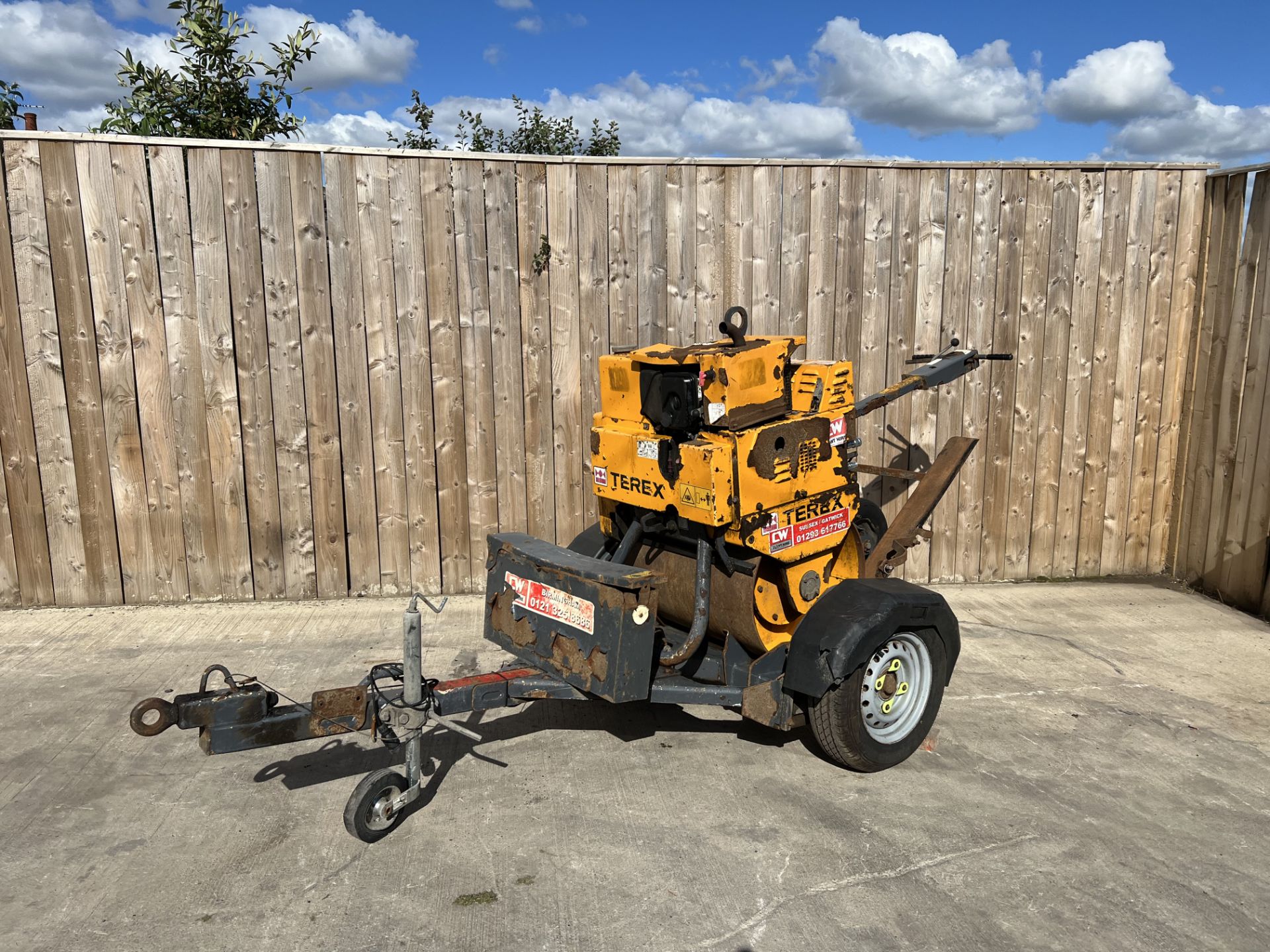 2015 TEREX MBR71 PEDESTRIAN DIESEL ROLLER & TRAILER *LOCATION NORTH YORKSHIRE*