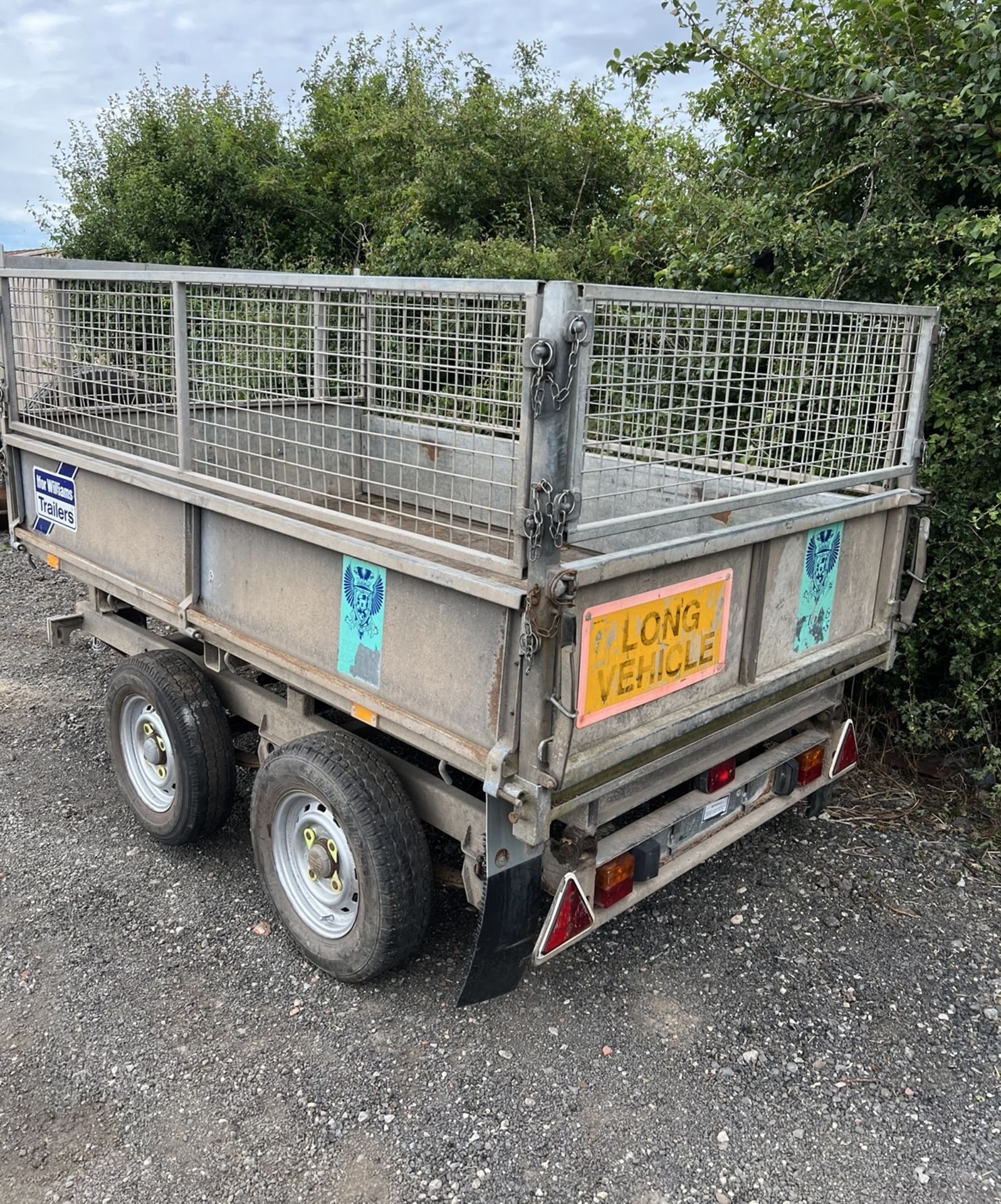 IFOR WILLIAMS TIPPING TRAILER 8X5 LOCATION NORTH YORKSHIRE - Image 3 of 5