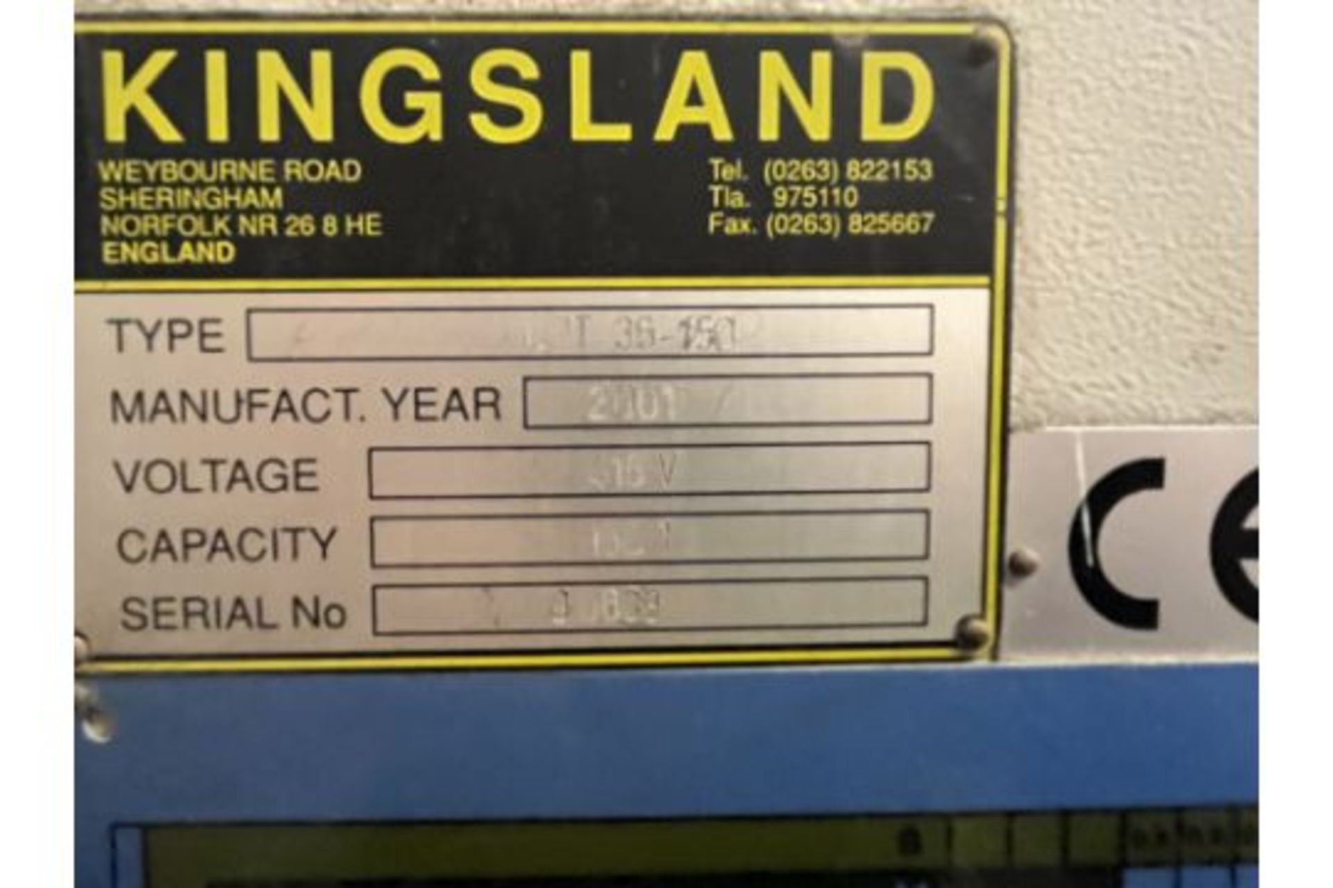 KINGSLAND KPT 36-150 PRESS BRAKE - Image 4 of 4