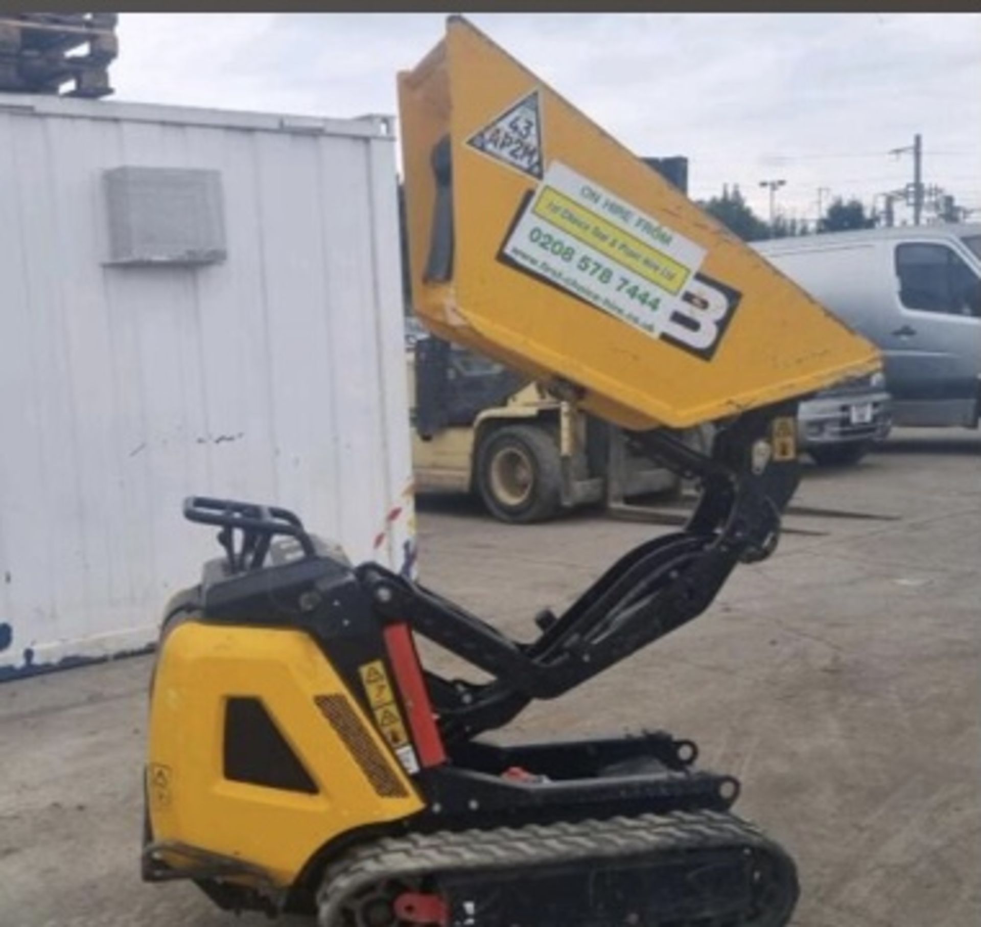 JCB DIESEL TRACKED DUMPER 2017 LOCATION NORTH YORKSHIRE - Image 3 of 10