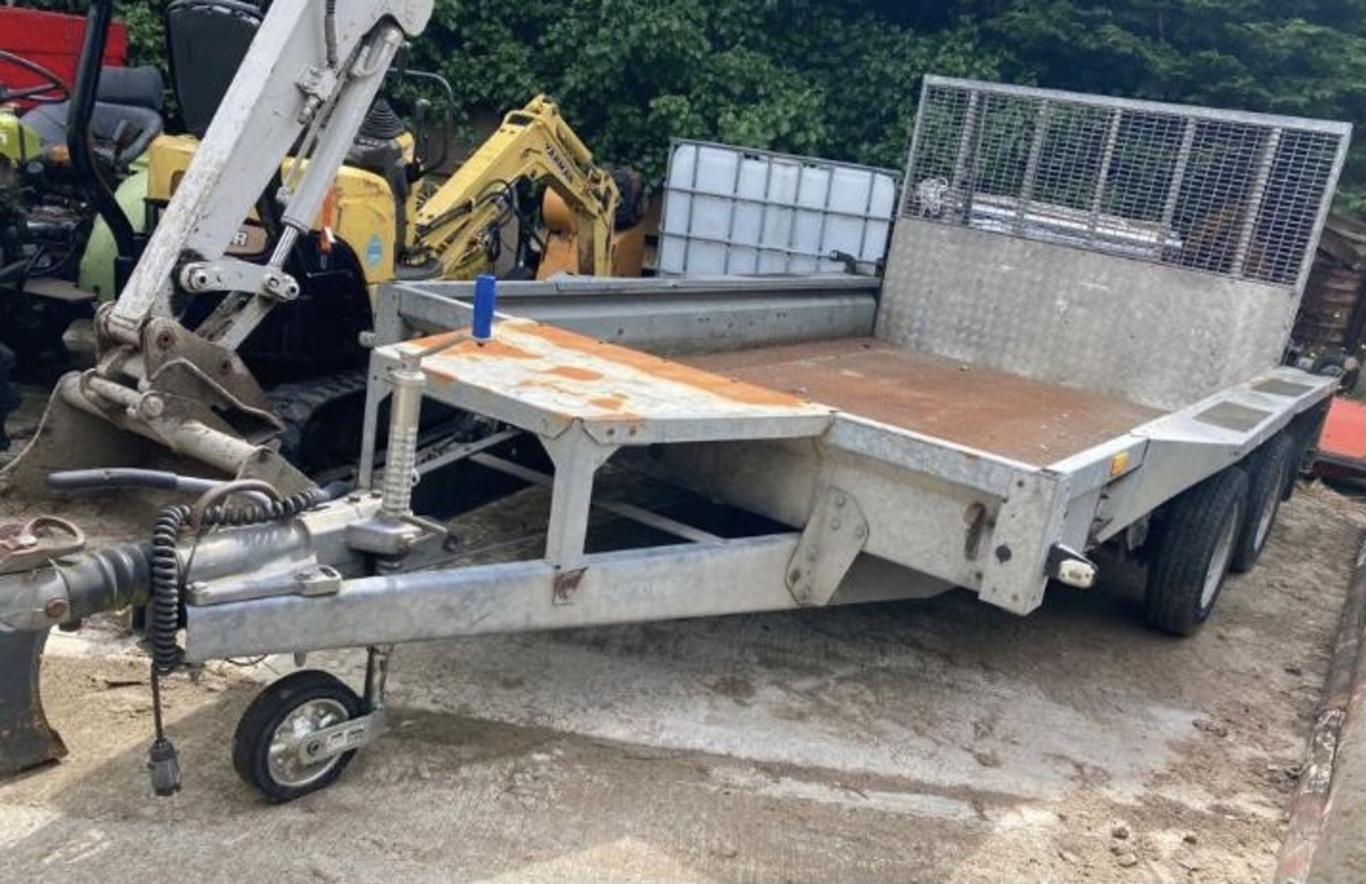 IFOR WILLIAMS PLANT TRAILER 3.5 TONNE 12 FEET .