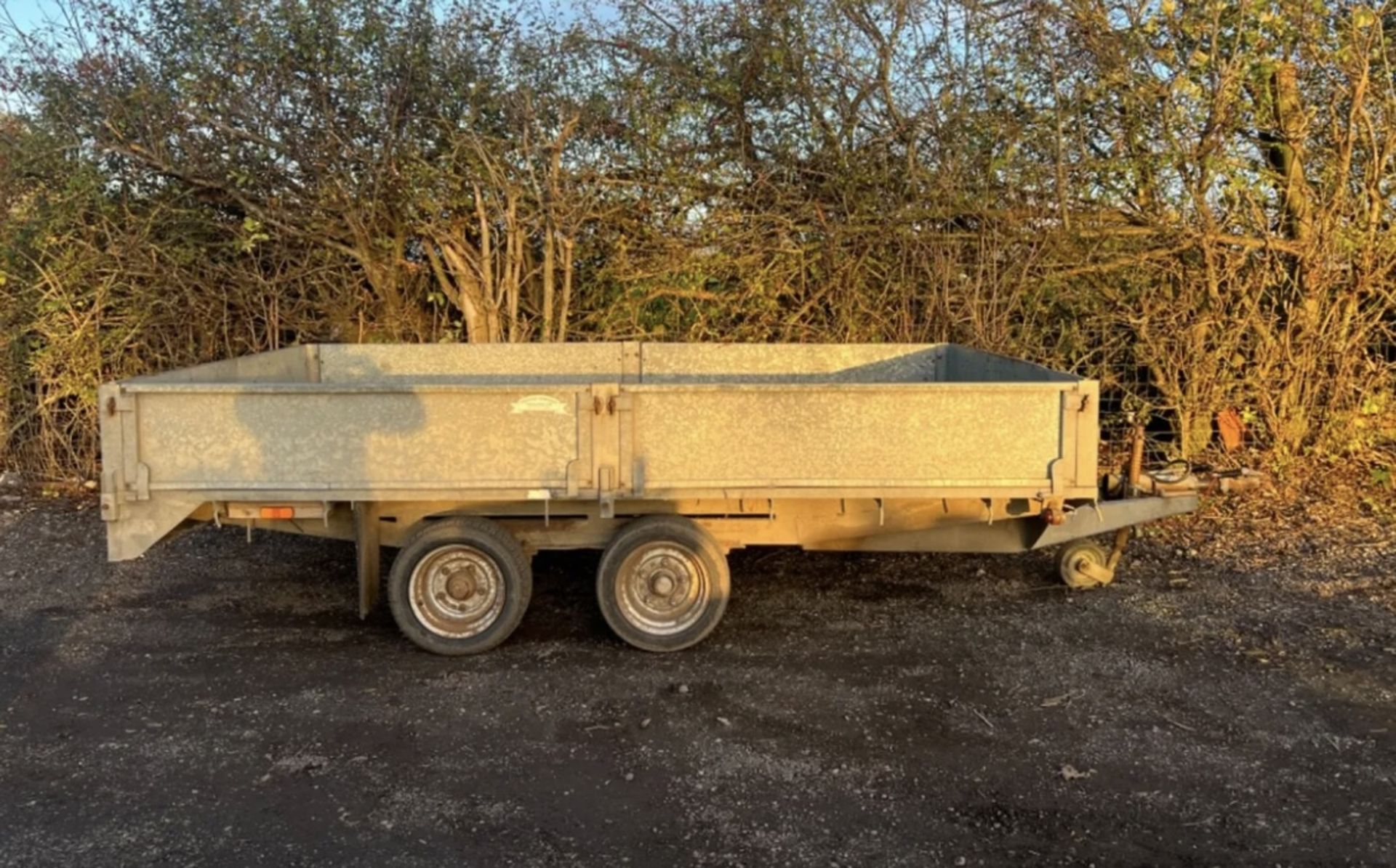 12FT GRAHAM EDWARDS FLAT BED TRAILER *LOCATION NORTH YORKSHIRE* - Image 3 of 4