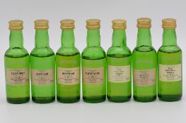Cadenhead's Miniature Authentic Collection, seven assorted whiskies