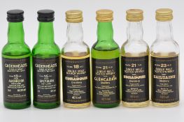 Cadenhead's Black Label miniature series: six Highland whiskies